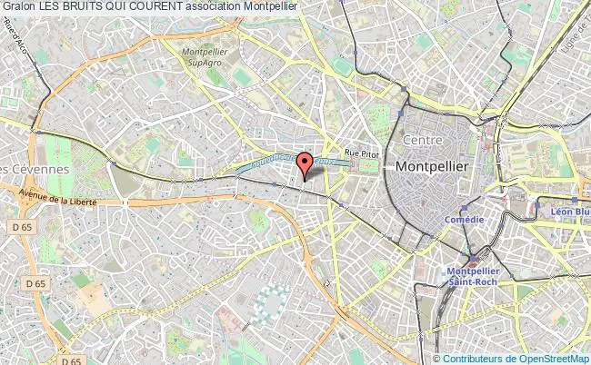 plan association Les Bruits Qui Courent Montpellier