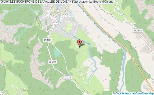 plan association Les Bucherons De La Vallee De L'oisans Le    Bourg-d'Oisans