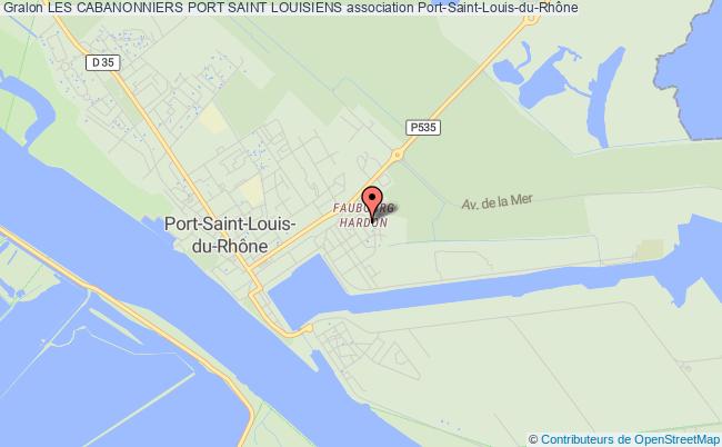 plan association Les Cabanonniers Port Saint Louisiens Port-Saint-Louis-du-Rhône