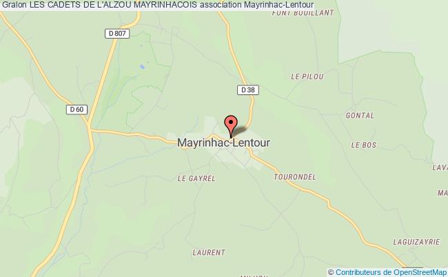 plan association Les Cadets De L'alzou Mayrinhacois Mayrinhac-Lentour