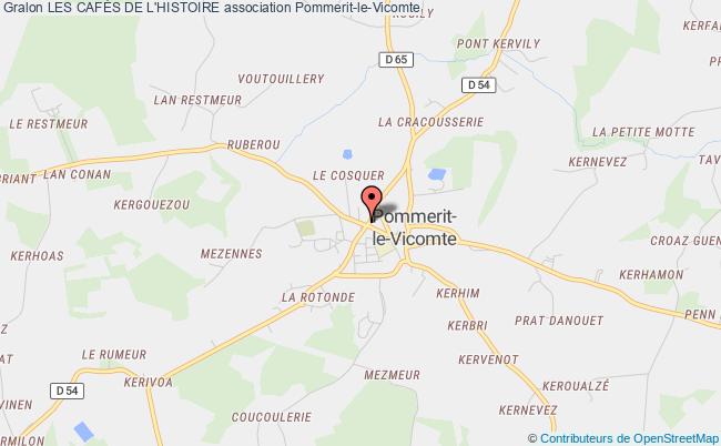plan association Les CafÉs De L'histoire Pommerit-le-Vicomte
