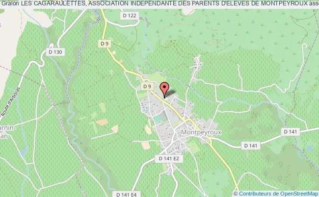 plan association Les Cagaraulettes, Association Independante Des Parents D'eleves De Montpeyroux Montpeyroux