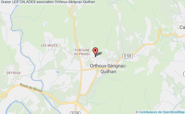 plan association Les Calades Orthoux-Sérignac-Quilhan