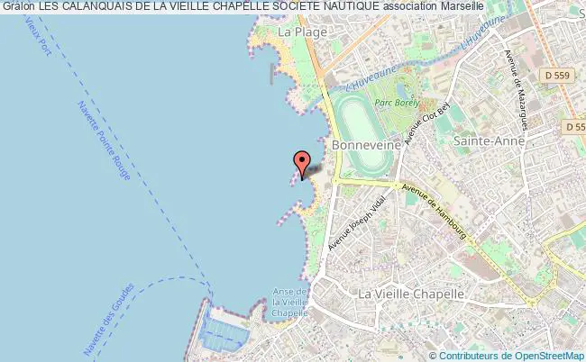 plan association Les Calanquais De La Vieille Chapelle Societe Nautique Marseille