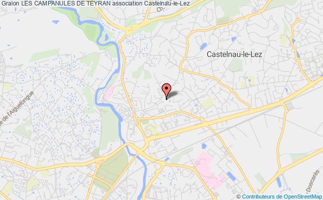 plan association Les Campanules De Teyran Castelnau-le-Lez