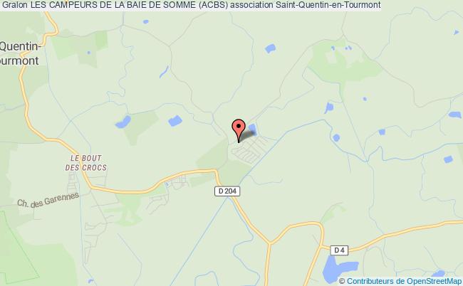 plan association Les Campeurs De La Baie De Somme (acbs) Saint-Quentin-en-Tourmont
