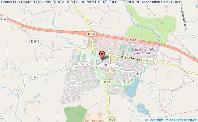 plan association Les Campeurs Universitaires Du Departement D'ille Et Vilaine Saint-Gilles