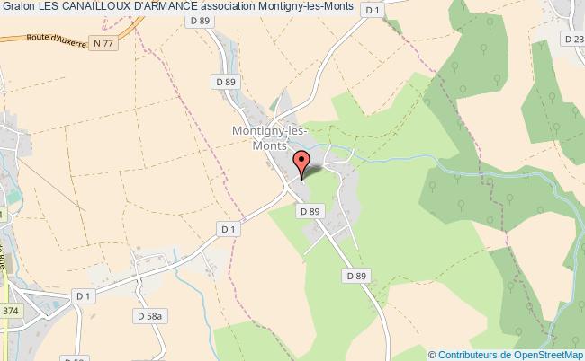 plan association Les Canailloux D'armance Montigny-les-Monts