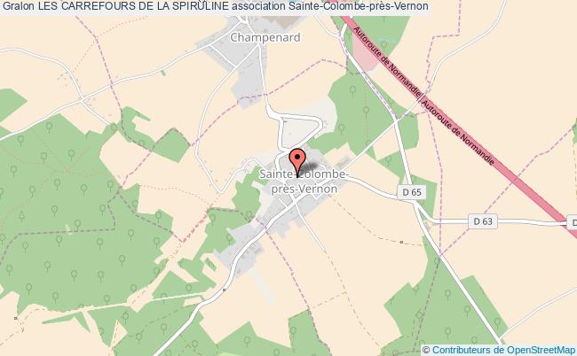 plan association Les Carrefours De La Spiruline Sainte-Colombe-près-Vernon