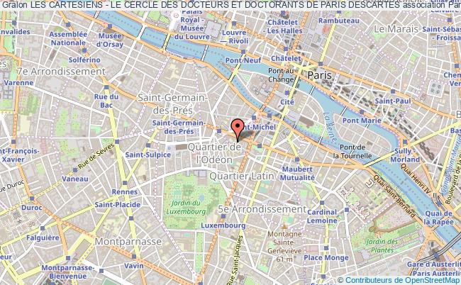 plan association Les Cartesiens - Le Cercle Des Docteurs Et Doctorants De Paris Descartes Paris