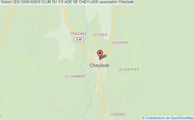plan association Les Cascades Club Du 3 E Age De Cheylade Cheylade
