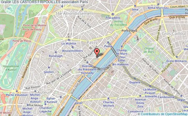 plan association Les Castors Fripouilles Paris