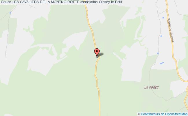 plan association Les Cavaliers De La Montnoirotte Crosey-le-Petit