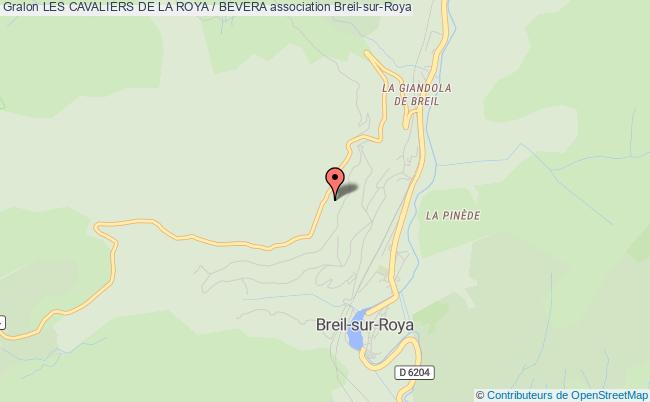 plan association Les Cavaliers De La Roya / Bevera Breil-sur-Roya