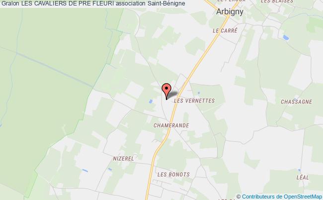 plan association Les Cavaliers De Pre Fleuri Saint-Bénigne