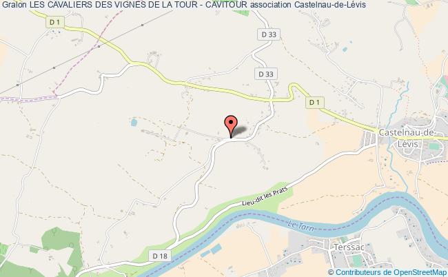 plan association Les Cavaliers Des Vignes De La Tour - Cavitour Castelnau-de-Lévis