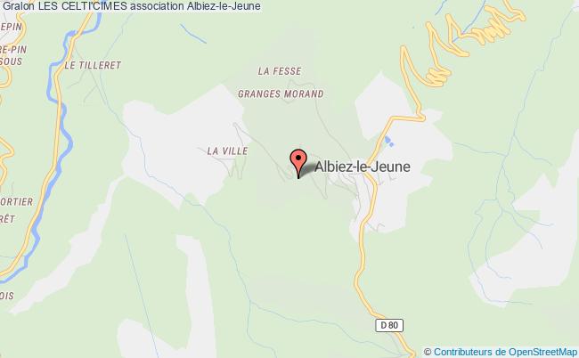 plan association Les Celti'cimes Albiez-le-Jeune