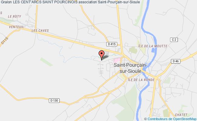 plan association Les Cent'arcs Saint Pourcinois Saint-Pourçain-sur-Sioule