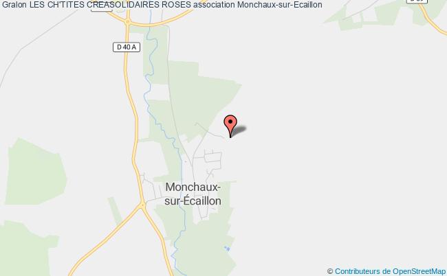 plan association Les Ch'tites Creasolidaires Roses Monchaux-sur-Écaillon