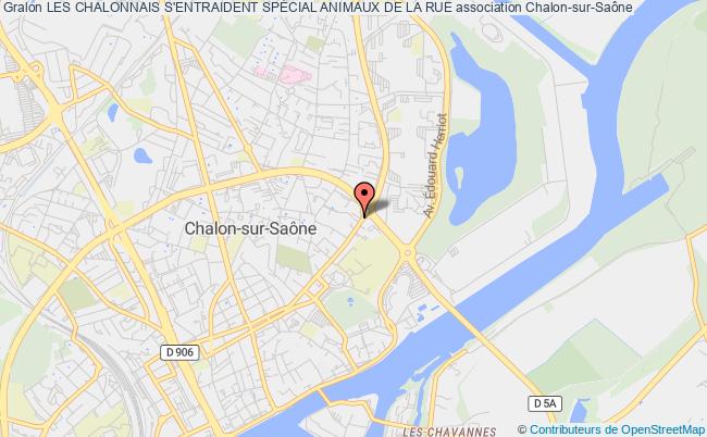 plan association Les Chalonnais S'entraident SpÉcial Animaux De La Rue Chalon-sur-Saône