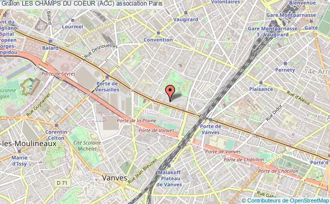 plan association Les Champs Du Coeur (acc) Paris