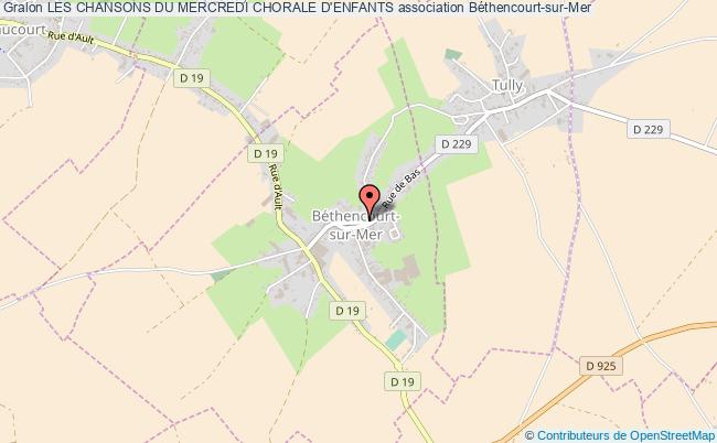plan association Les Chansons Du Mercredi Chorale D'enfants Béthencourt-sur-Mer