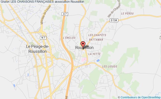 plan association Les Chansons FranÇaises Roussillon