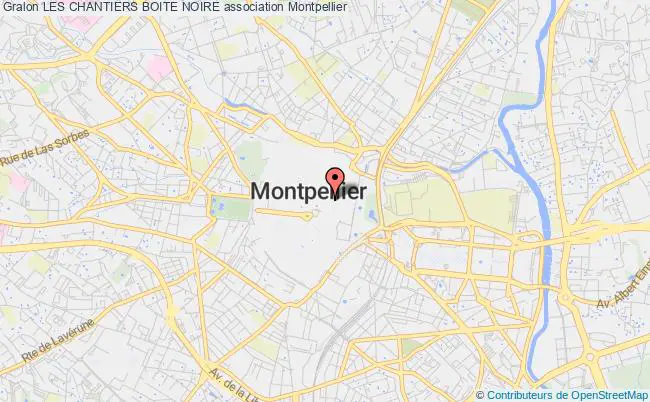 plan association Les Chantiers Boite Noire Montpellier