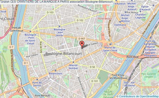 plan association Les Chantiers De La Marque A Paris Boulogne-Billancourt