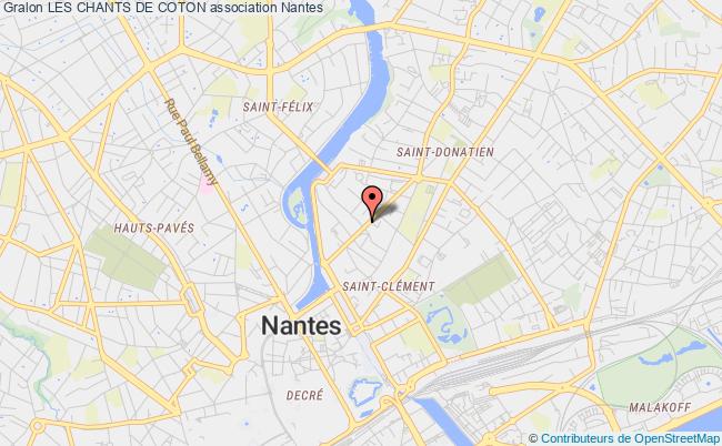plan association Les Chants De Coton Nantes