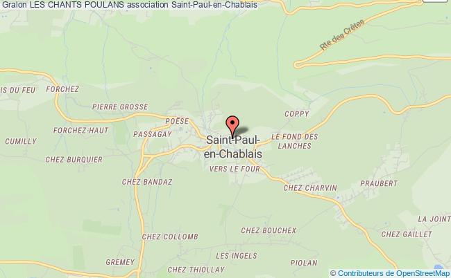 plan association Les Chants Poulans Saint-Paul-en-Chablais