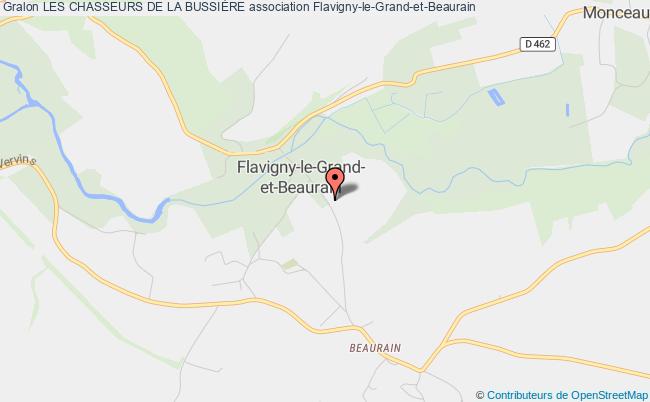 plan association Les Chasseurs De La BussiÈre Flavigny-le-Grand-et-Beaurain