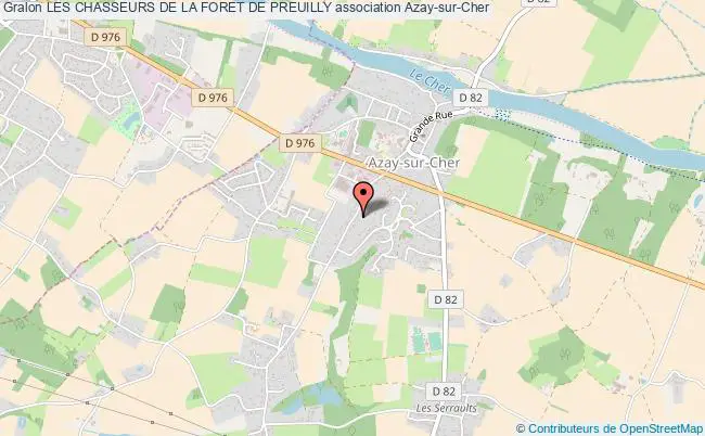 plan association Les Chasseurs De La Foret De Preuilly Azay-sur-Cher