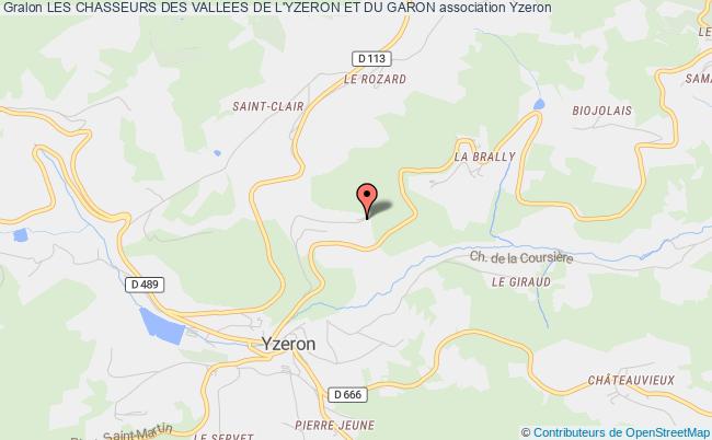 plan association Les Chasseurs Des Vallees De L'yzeron Et Du Garon Yzeron