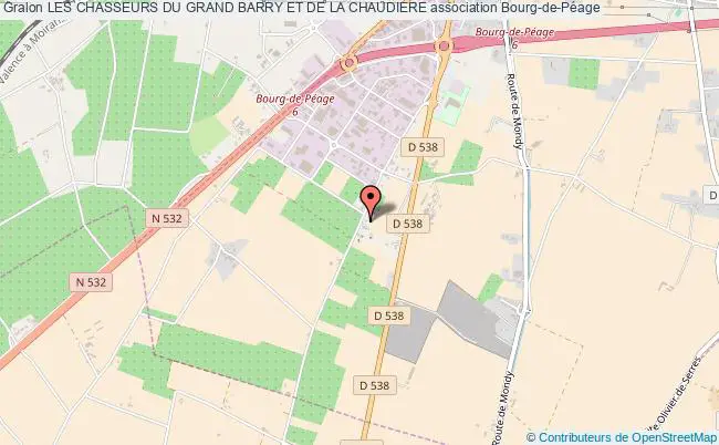 plan association Les Chasseurs Du Grand Barry Et De La Chaudiere Bourg-de-Péage