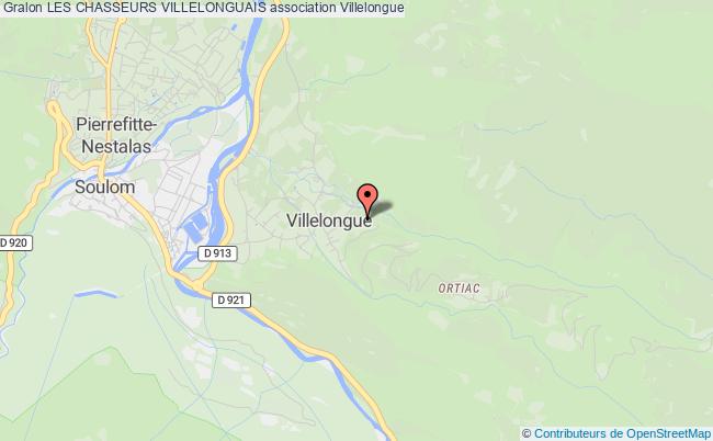 plan association Les Chasseurs Villelonguais Villelongue