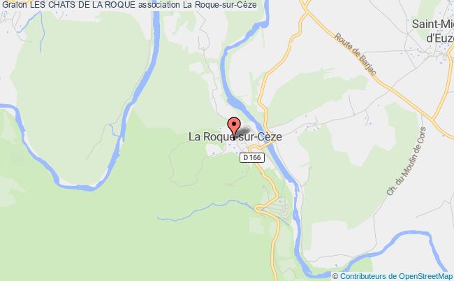 plan association Les Chats De La Roque Roque-sur-Cèze