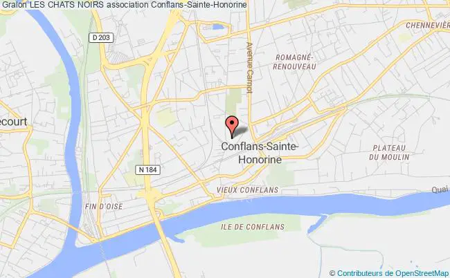 plan association Les Chats Noirs Conflans-Sainte-Honorine