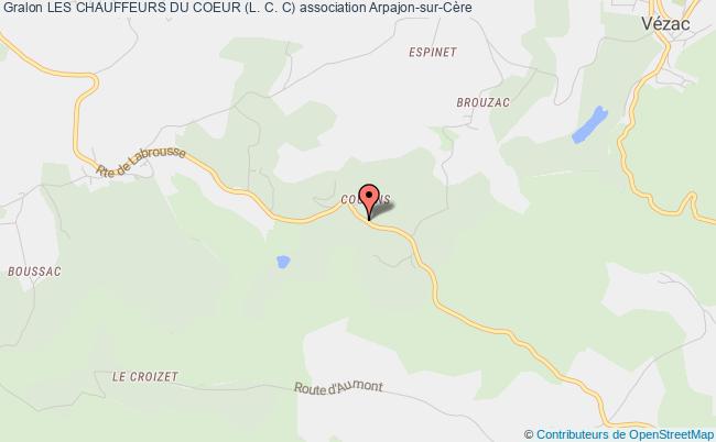 plan association Les Chauffeurs Du Coeur (l. C. C) Arpajon-sur-Cère
