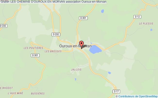 plan association Les Chemins D'ouroux En Morvan Ouroux-en-Morvan