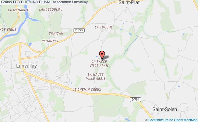 plan association Les Chemins D'umaÏ Lanvallay