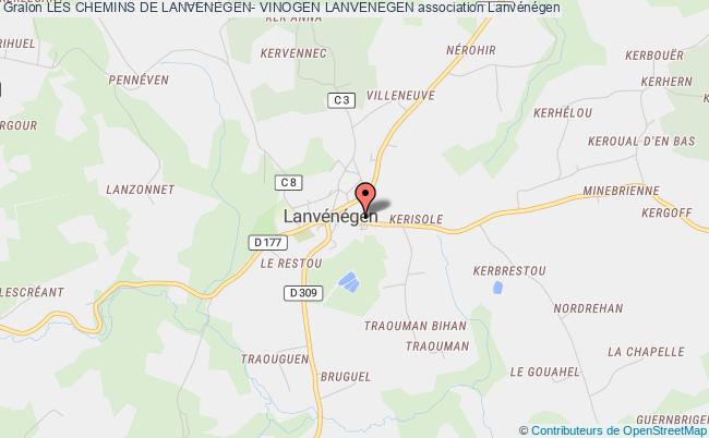 plan association Les Chemins De Lanvenegen- Vinogen Lanvenegen Lanvénégen