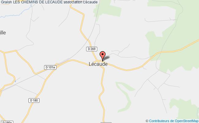 plan association Les Chemins De Lecaude Mézidon-Vallée-d'Auge