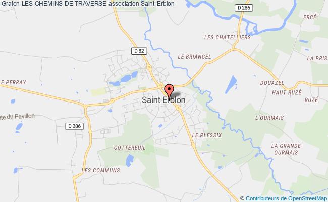 plan association Les Chemins De Traverse Saint-Erblon