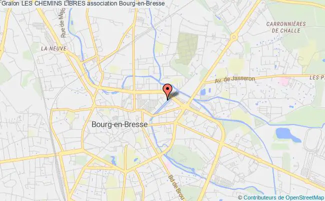 plan association Les Chemins Libres Bourg-en-Bresse