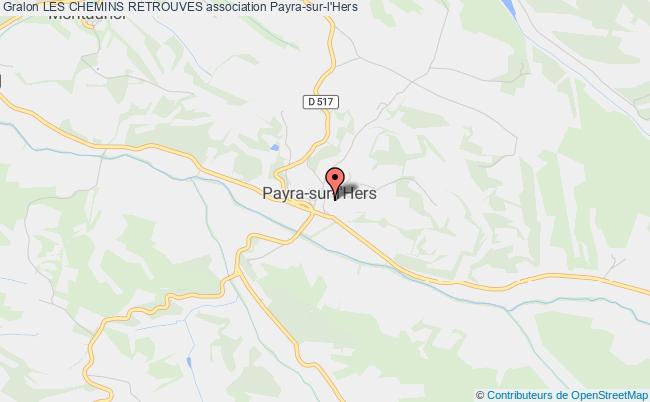 plan association Les Chemins Retrouves Payra-sur-l'Hers