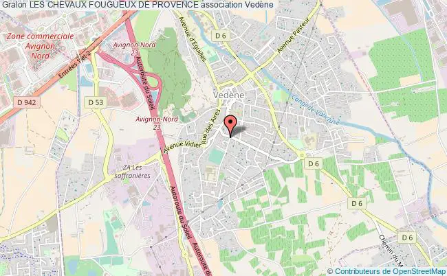 plan association Les Chevaux Fougueux De Provence Vedène