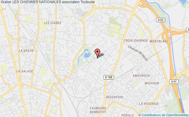 plan association Les Chiennes Nationales Toulouse