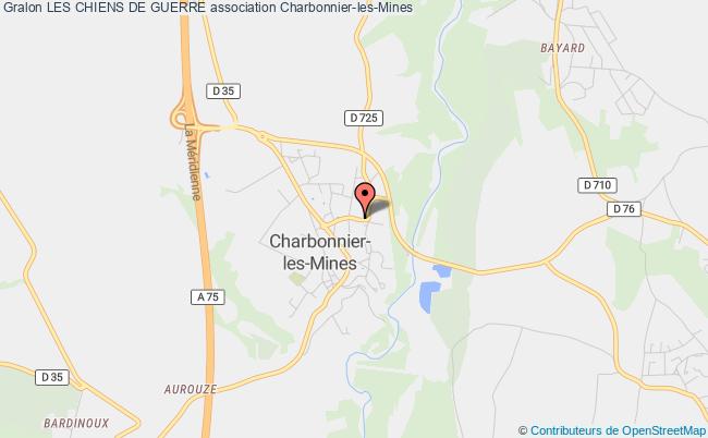plan association Les Chiens De Guerre Charbonnier-les-Mines