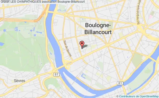 plan association Les Chimpathiques Boulogne-Billancourt